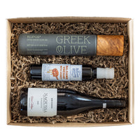 Gjafakassi • viðartappaolía, balsamic edik & vín